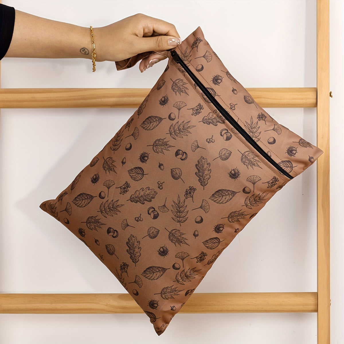 Set of 3 Recycled Waterproof Diaper Bags with Large Capacity for Portable Storage