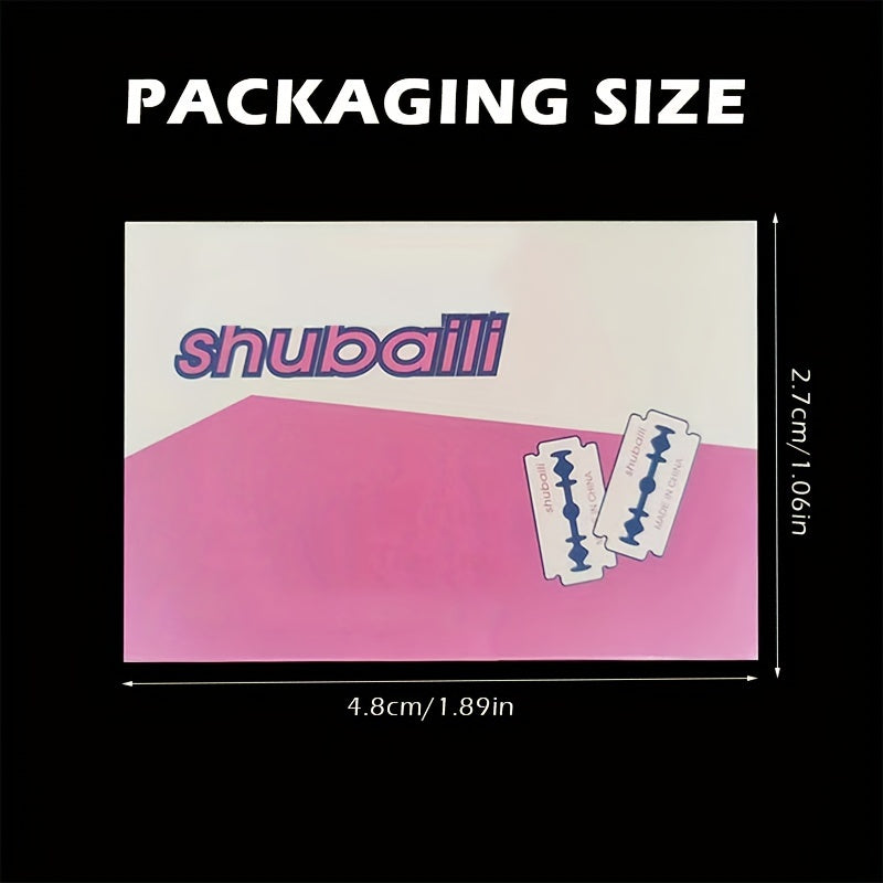 Мужские лезвия для безопасного бритья с двойным лезвием, упаковка 50 или 100, из углеродистой стали