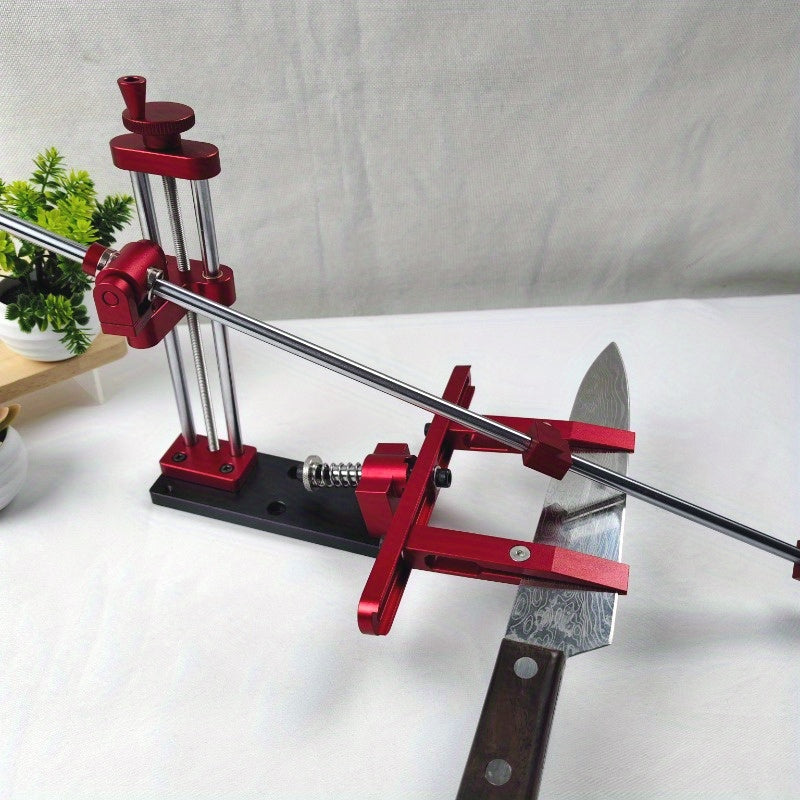 Juego de varias piezas de afilador fijo de aleación de aluminio con ángulo de rotación ajustable