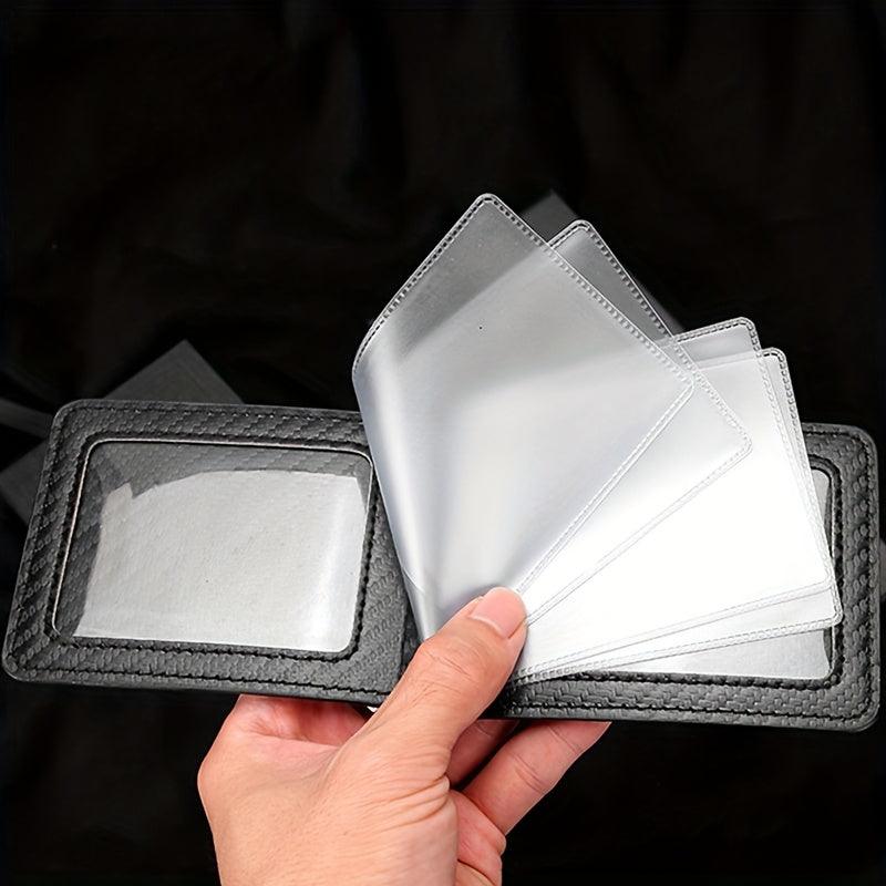 Driver's License Holder Carbon Fiber Card Case for Cars Storage