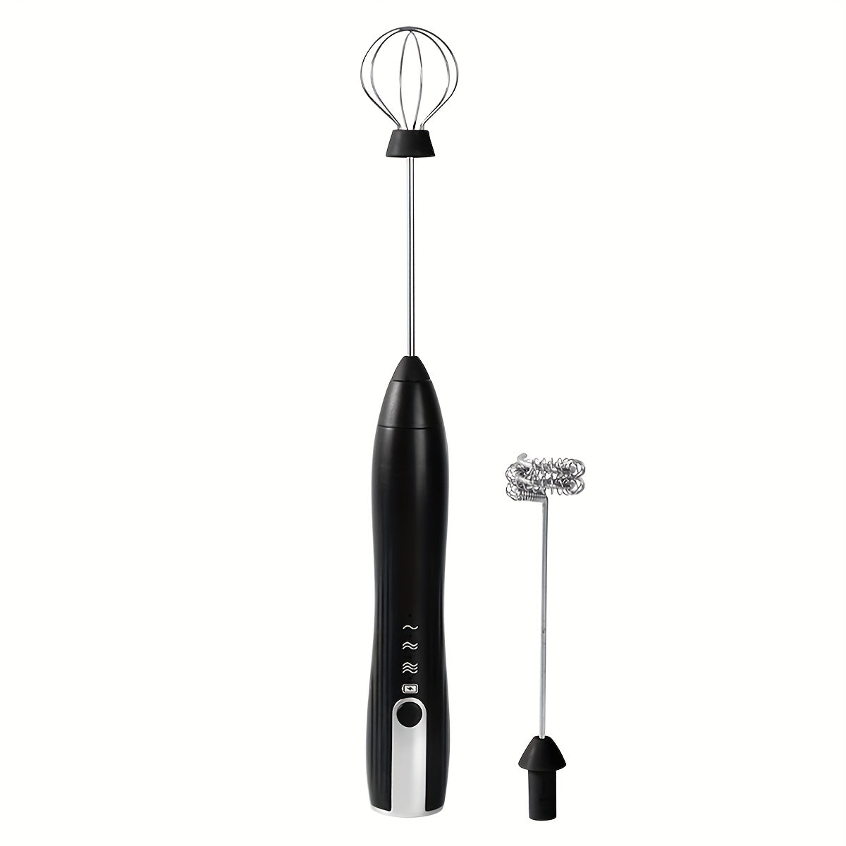 Electric Rechargeable Whisk for Eggs and Coffee, Double Head, 8000 RPM