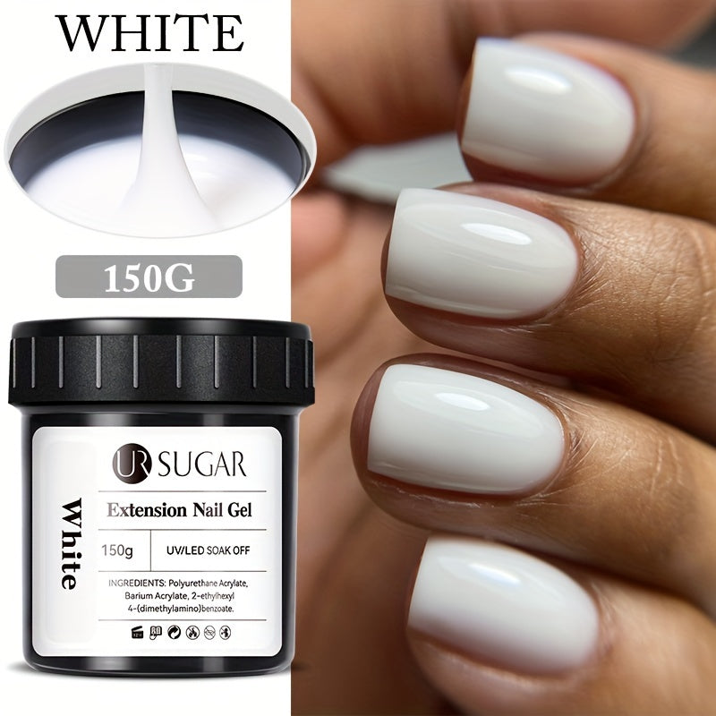 Pinkish-White Nail Extension Gel 150g Fast-Dry UV/LED Soak Off High-Quality