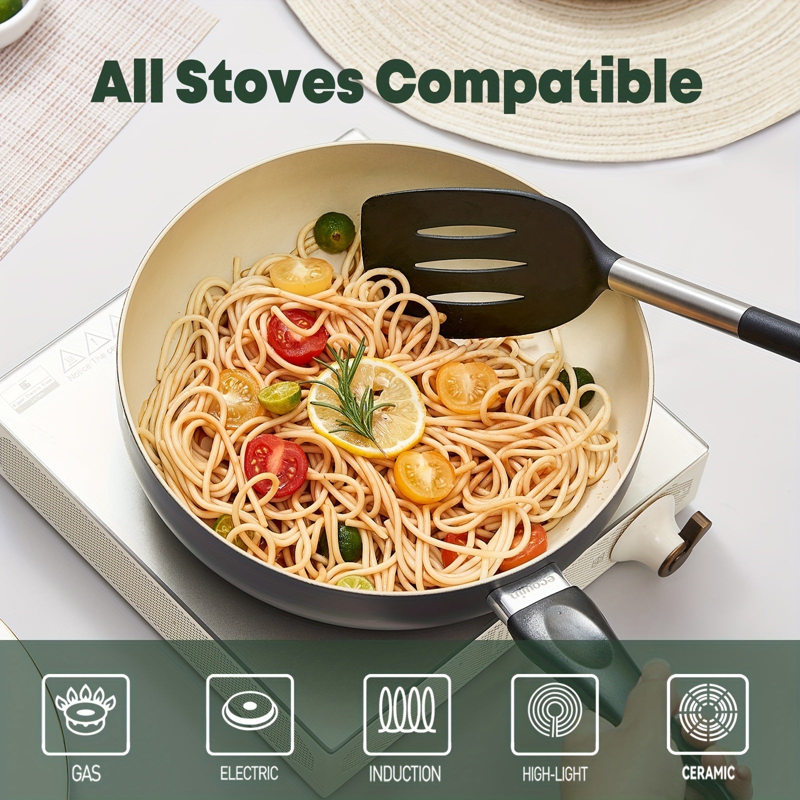 Набор антипригарной посуды 22 предмета, гранитное покрытие, кастрюли и сковороды, совместимы с индукцией