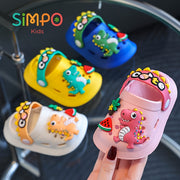 Sandalias ligeras y transpirables de EVA para niños con decoración de cocodrilo para niños y niñas