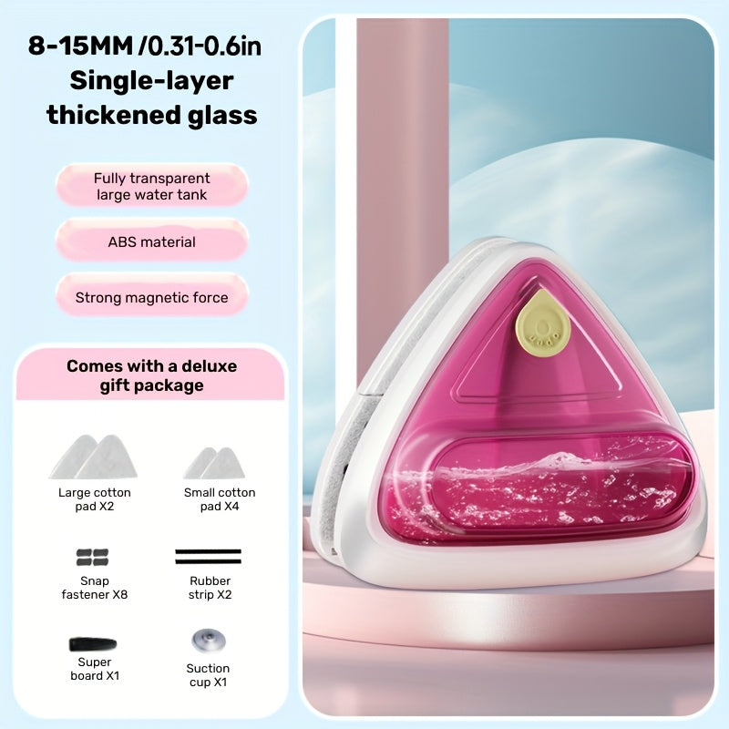 Yirik suv tanklari uchun innovatsion ikki tomonlama magnit squeegee, baland binolarni tozalash, uy parvarishi uchun mukammal, mustahkam plastikdan tayyorlangan, samarali suv chiqarish tizimi mavjud.