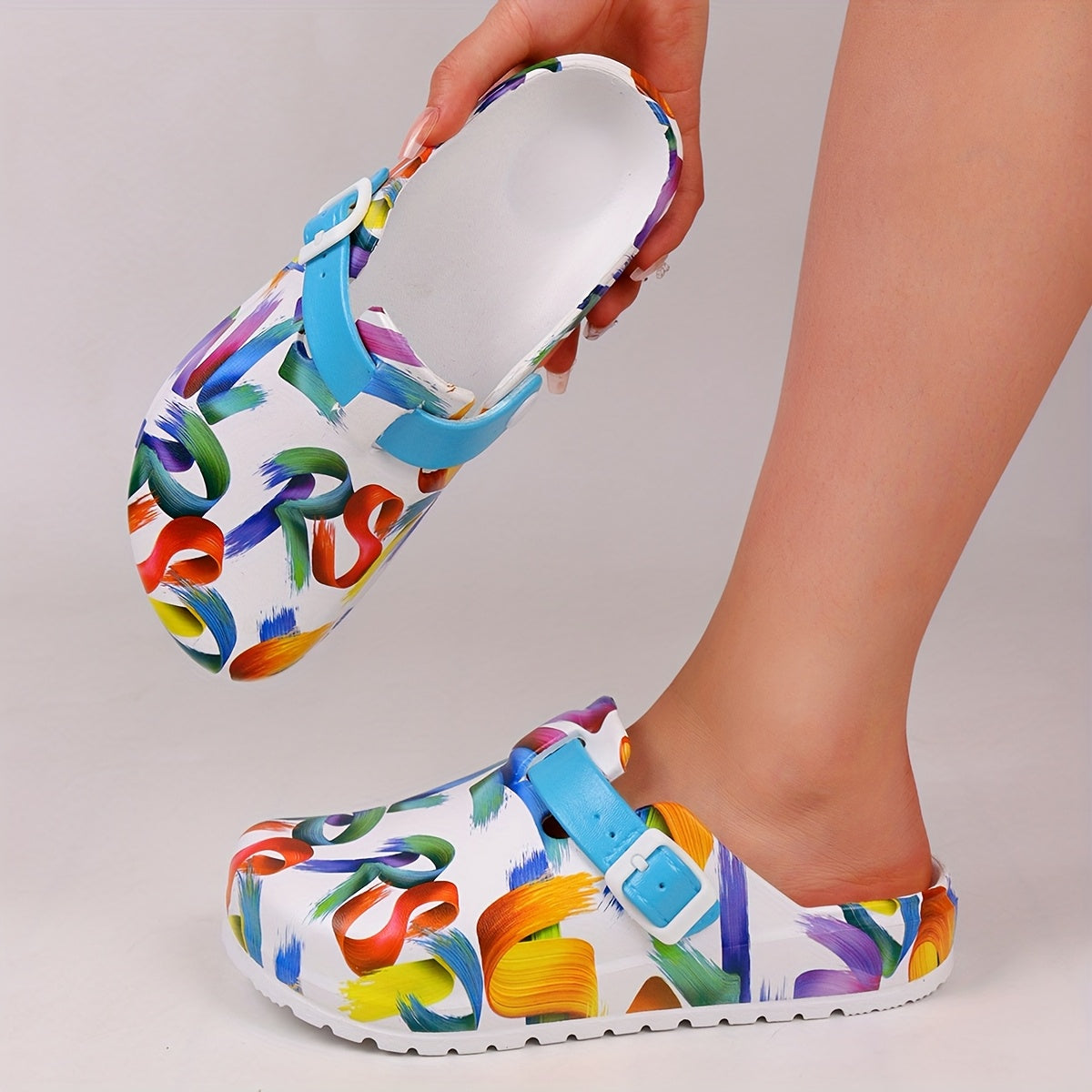 Women's Colorful EVA Clogs Lightweight Non-Slip Summer Garden Shoes