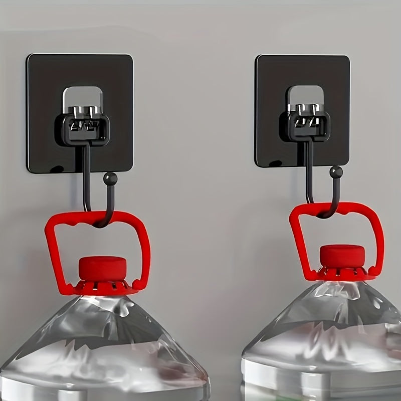 Ganchos de pared reutilizables de acero inoxidable para colgar abrigos, toallas, gorros de ducha, paquete de 2 o 5