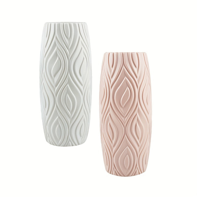 Plastic Flower Vase Drop-Resistant Unbreakable Home Decor