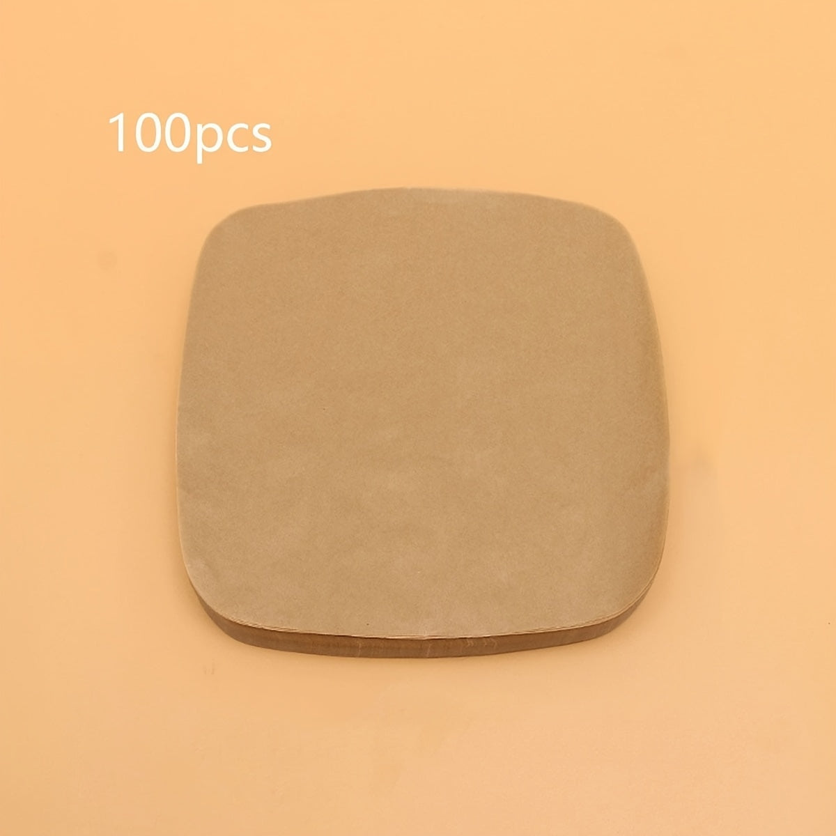 50/100 dona havo fritüri uchun bir martalik qog'oz qoplamalar, kvadrat, yog'ga chidamli, suvga chidamli, pishirish, qovurish, mikroto'lqinli pech uchun