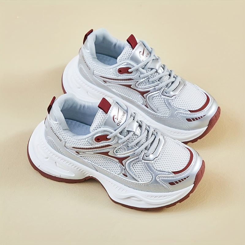 Women’s Mesh Low-Top Athletic Sneakers for Running and Casual Wear