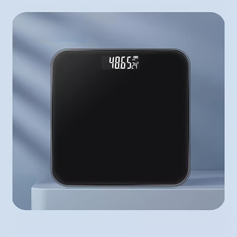 Digital bathroom scale tempered glass battery-powered high-precision 180kg LCD display