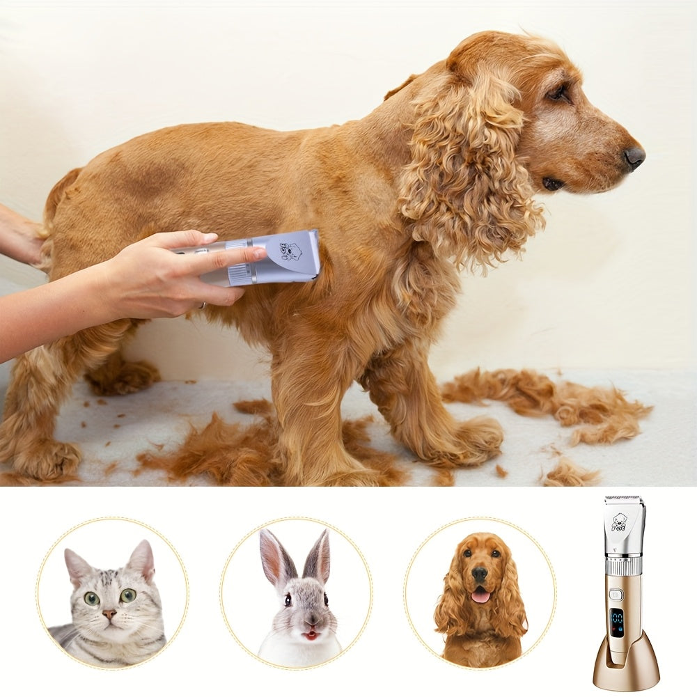 Беспроводной триммер для волос Pro USB с керамическим лезвием, аккумуляторный, для мужчин