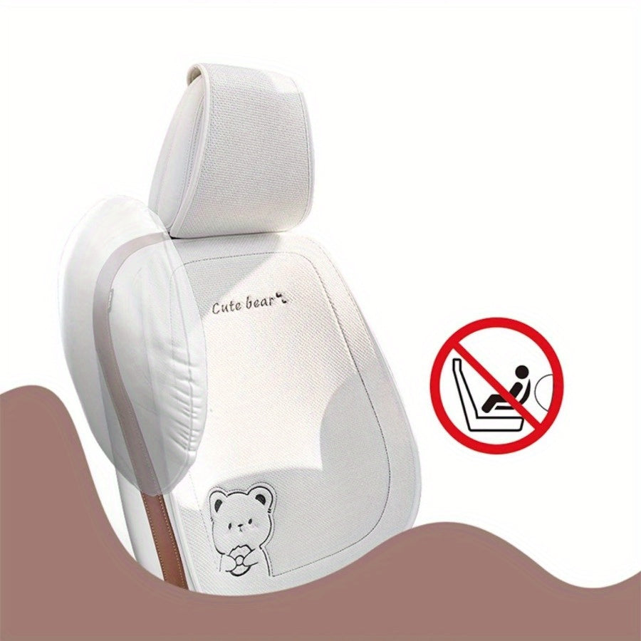 Funda de asiento de lino transpirable para coche universal para comodidad y enfriamiento