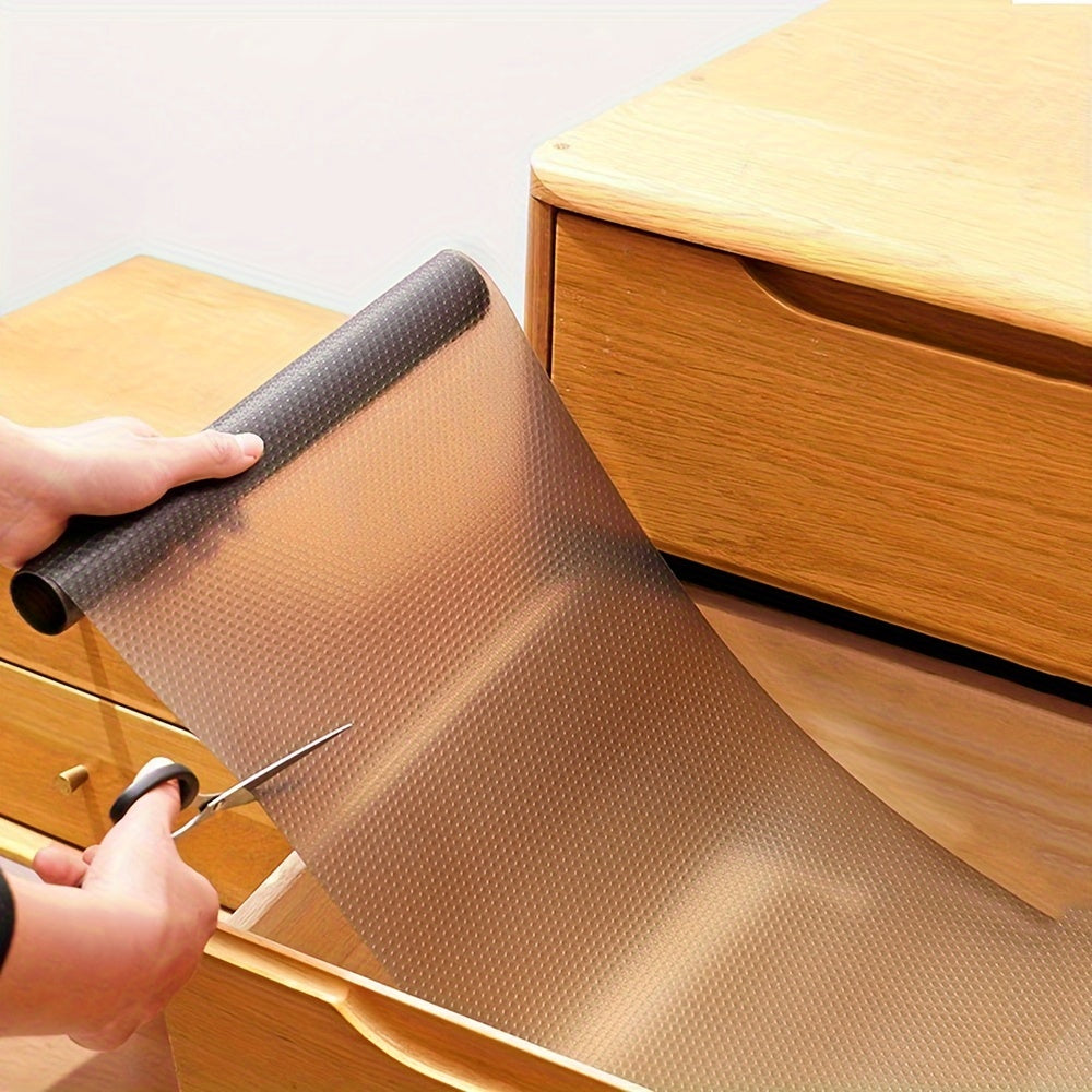 Water-Resistant Reusable Drawer Liner Non-Stick Shelf Protector Roll for Cabinets and Refrigerators
