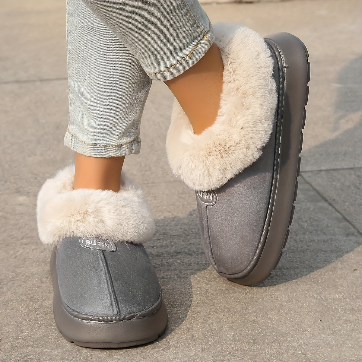 Женские зимние сапоги на fleece-утеплителе, однотонные, повседневные, водонепроницаемые, зимняя обувь