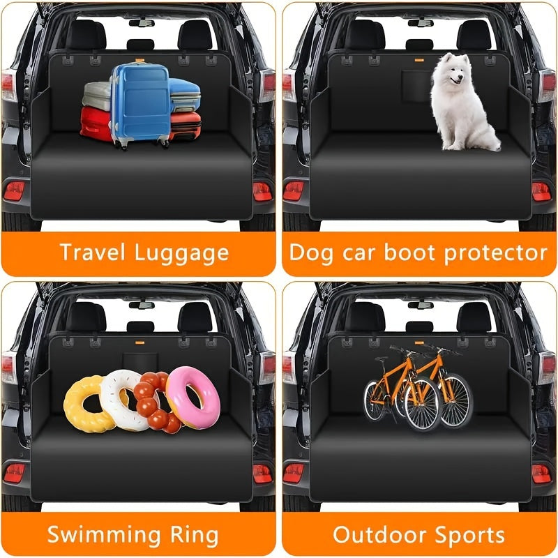 Waterproof Black Fabric Trunk Liner Protector for Small Trucks and SUVs