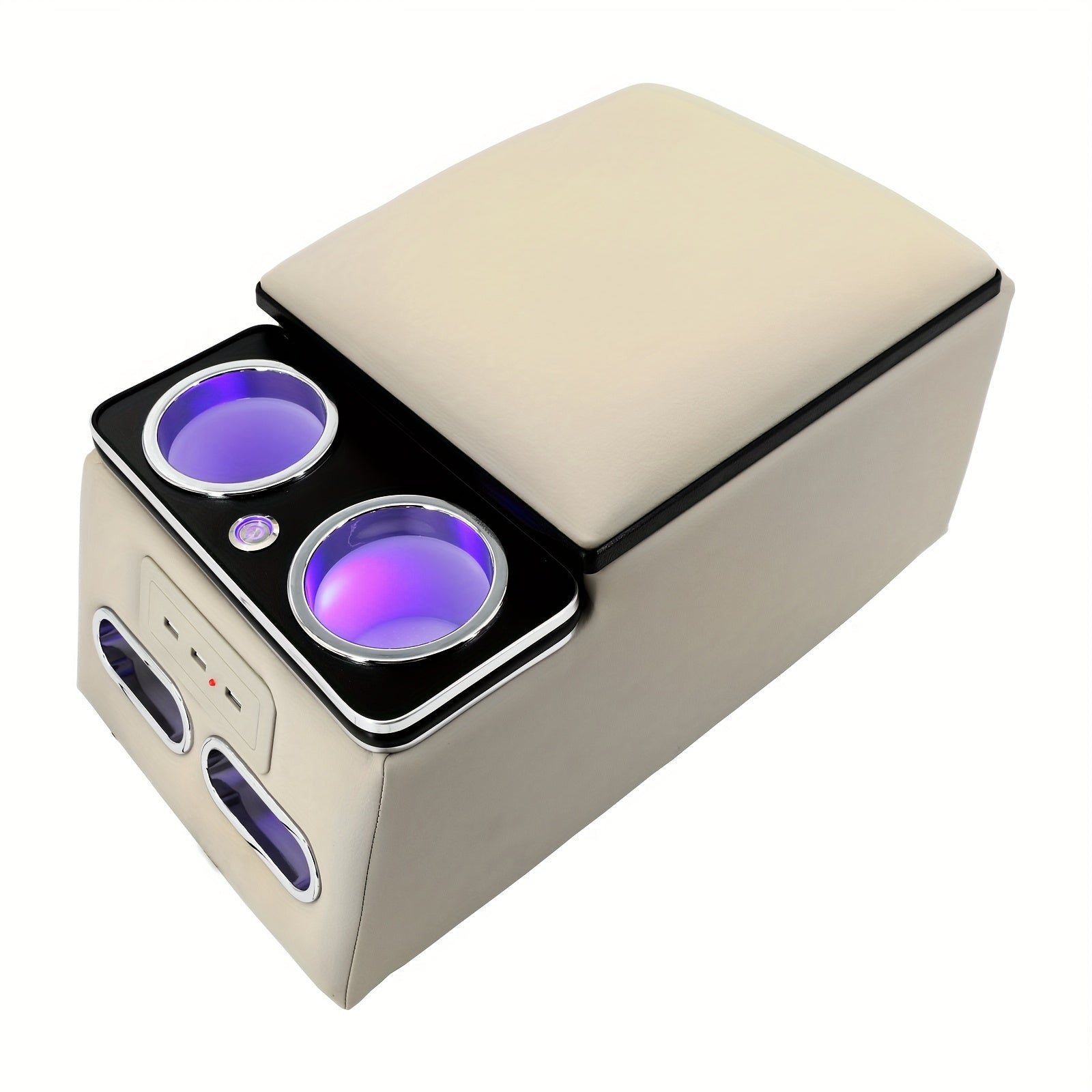 Ящик для хранения подлокотника в центре автомобиля с USB-портами и держателем для телефона