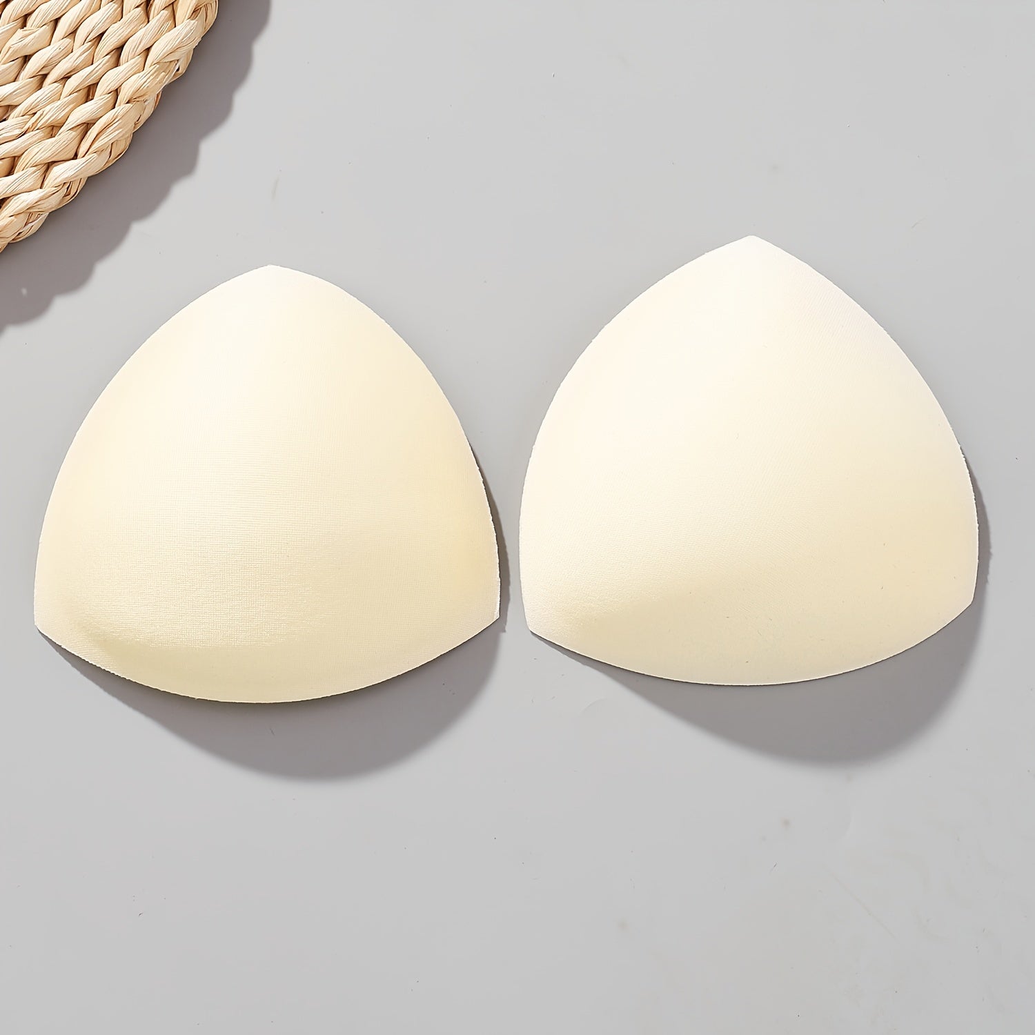 Women's Triangle Bra Pads Lift Push-Up Adjustable Black White Nude