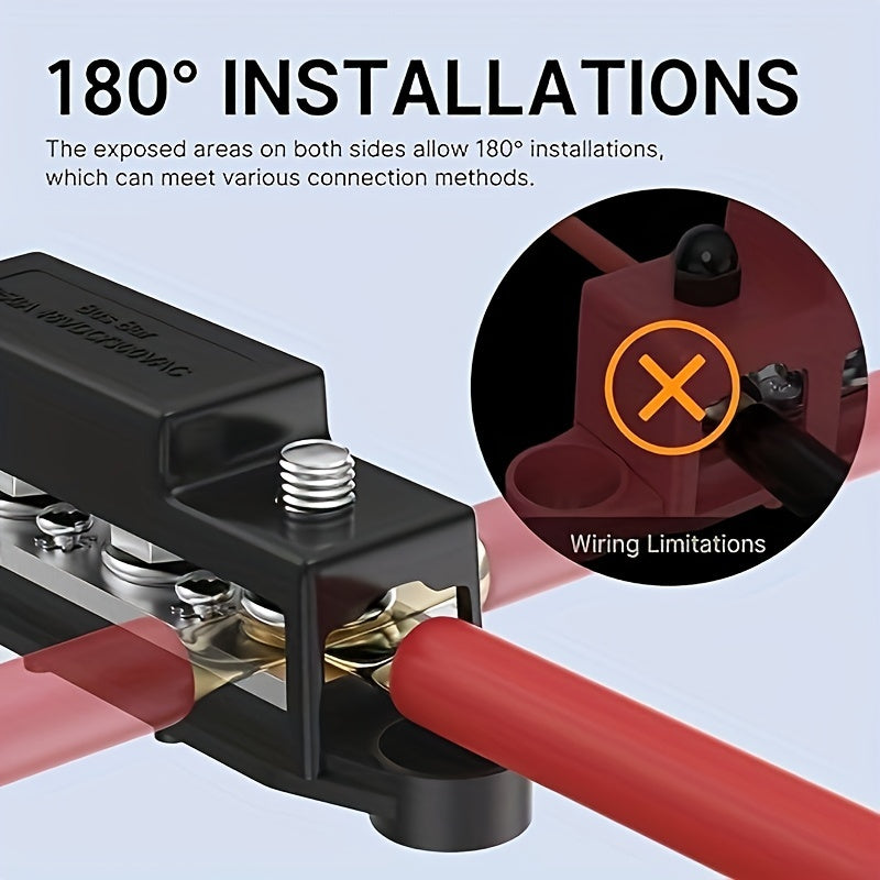 2 Pack Automotive Marine Solar Hoses Discharge Electrical Conductivity Busbar