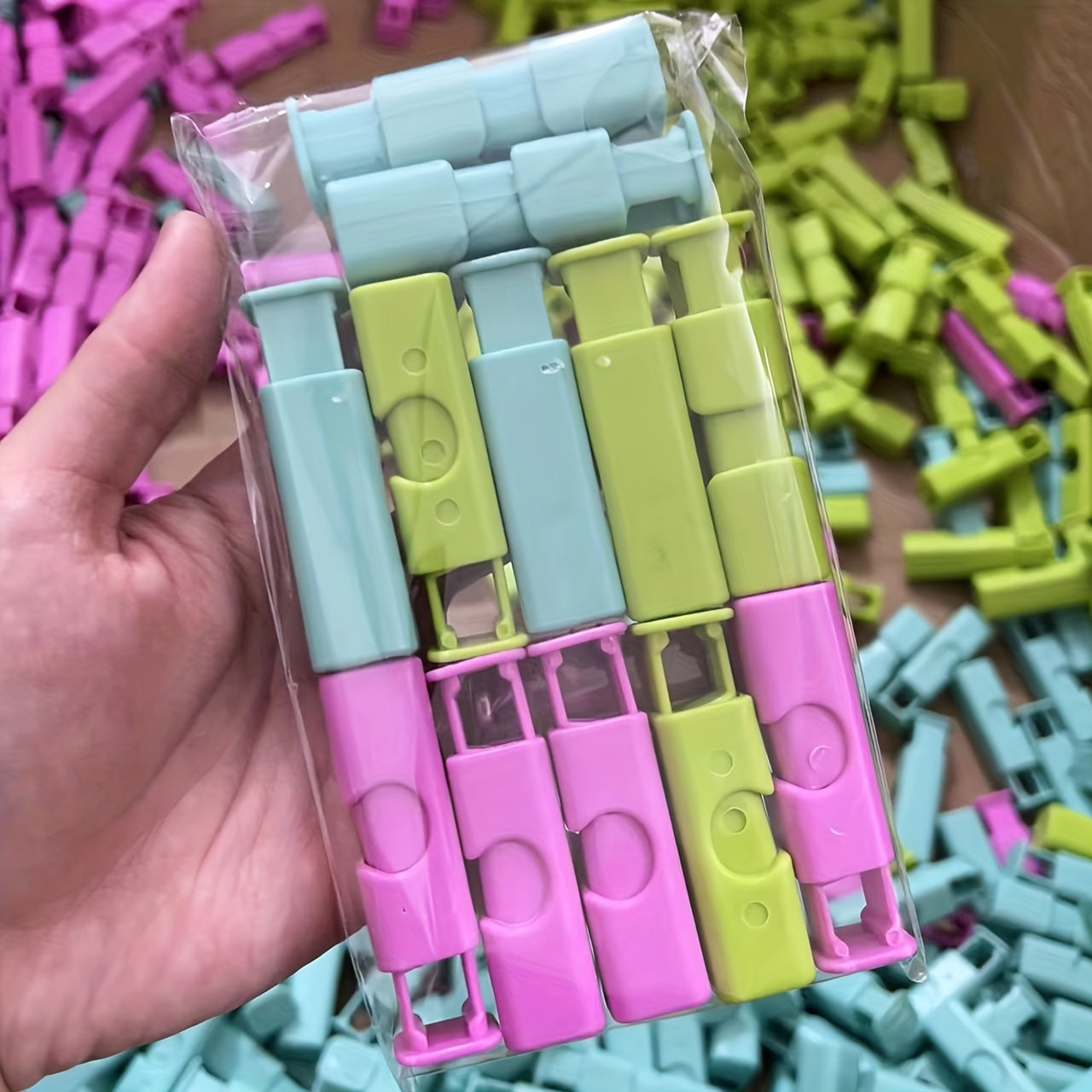 Juego de 12 o 15 clips para pan y bagels, sellado con bloqueo de presión fácil, utensilios de cocina