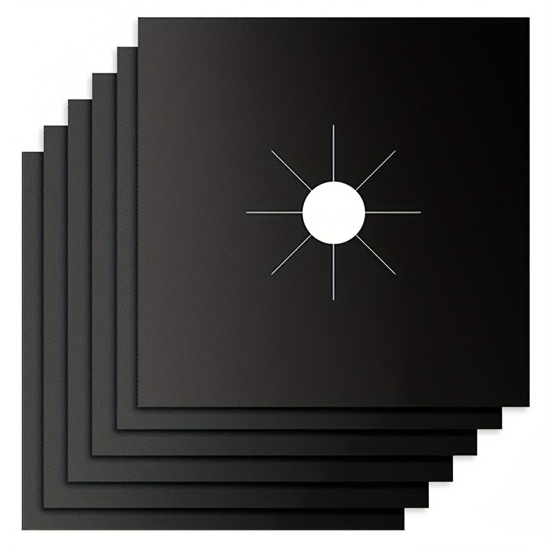 Teflon Gas Stove Surface Protection Mat Set 4 Pieces Non-Slip Heat Resistant