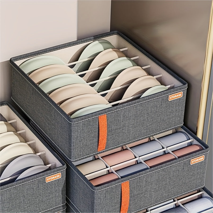 Organizador de almacenamiento de ropa interior para sujetadores, calcetines y pantalones en cajón o armario
