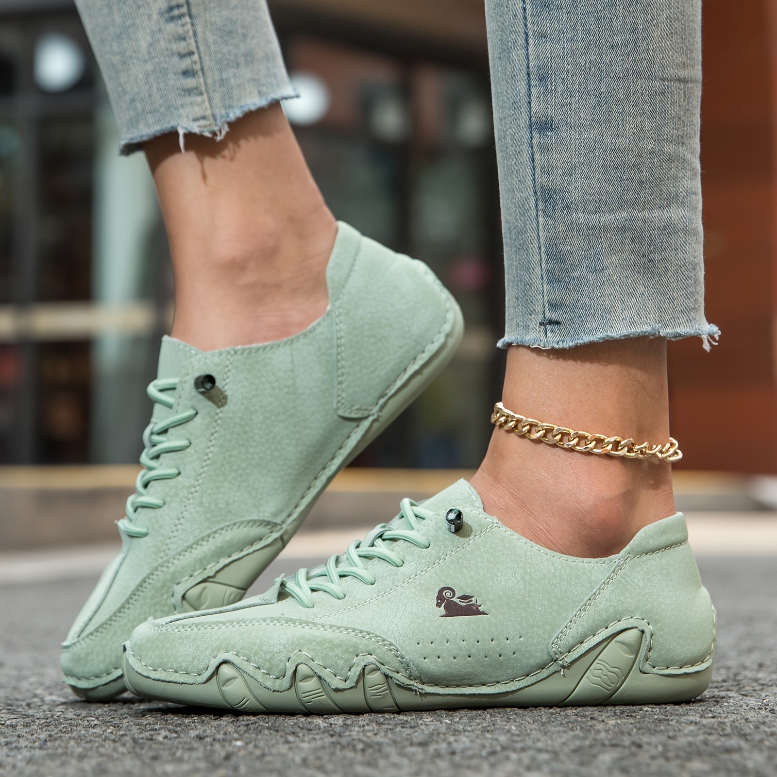 Ayollar uchun nafas oladigan pastki sport poyafzallari, lentalar bilan, kundalik yurish uchun, barcha mavsumlar uchun qulaylik