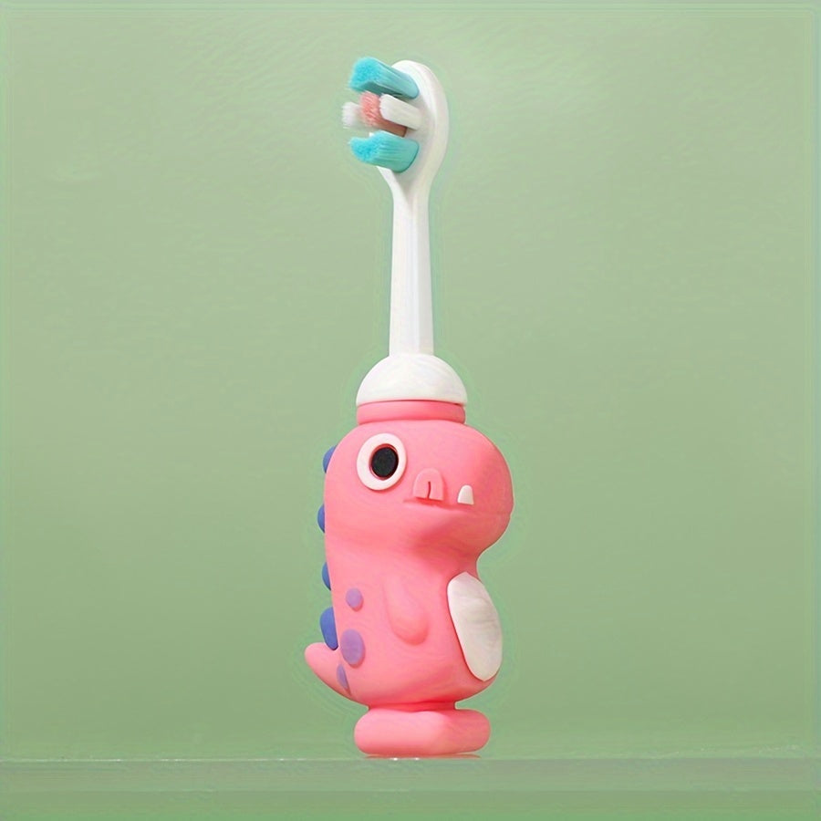 Kids Toothbrush - Soft Bristle Cartoon Dinosaur for Children 3-6 Unisex