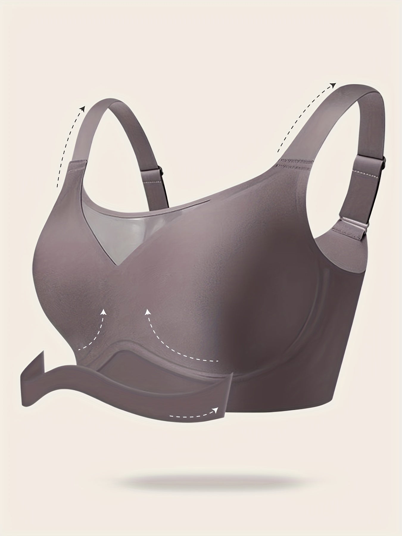 Plus-Size Women's Adjustable Strap High Support Tank Top Bra Yoga Gym Running Activewear