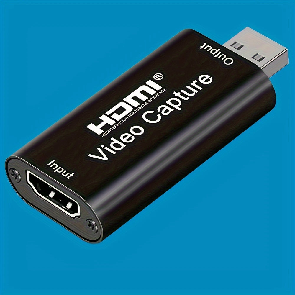 4K HDMI Video Capture Card for Gaming Streaming Conference USB Powered Compatible with Windows Android MacOS
