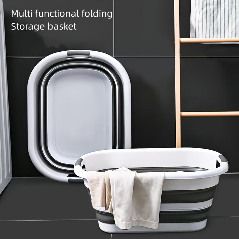 Складная пластиковая моечная раковина из ПВХ с 3 ручками для одежды, игрушек и купания питомцев