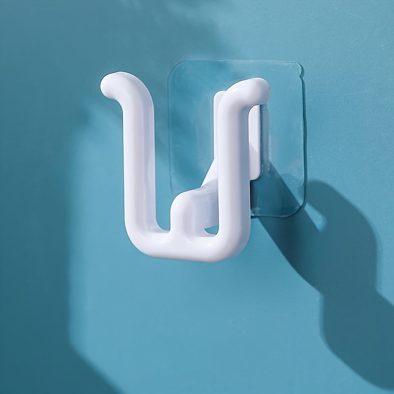 Wall-Mounted Shoe Rack Plastic Drain Design No Drilling Bathroom Wardrobe Storage