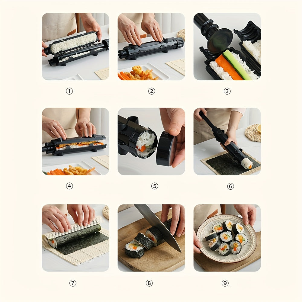 Plastic Sushi Mold Set for Making Rice Balls 2-Piece Kitchen Tool