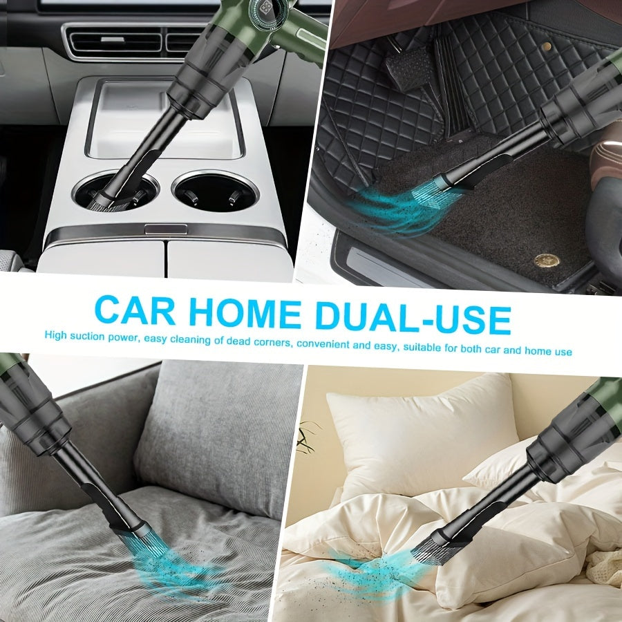 Mini Handheld Vacuum Cleaner 3-in-1 USB Rechargeable Car Office Home