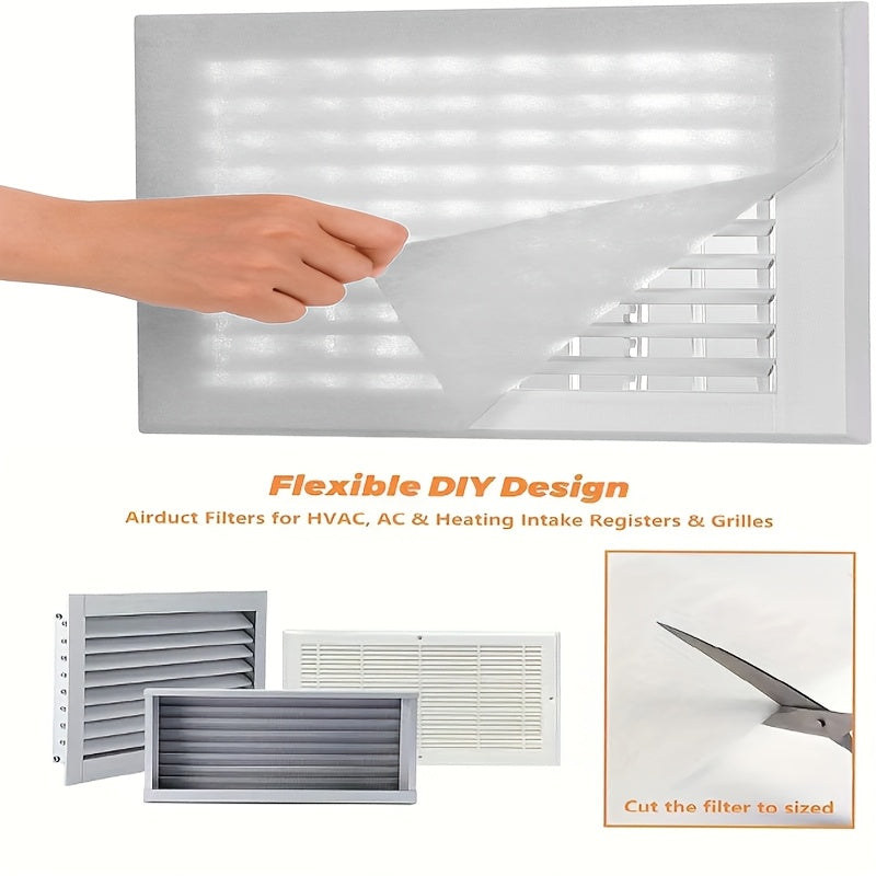 White Air Filter Material for AC Vents Fans and Window Air Conditioners