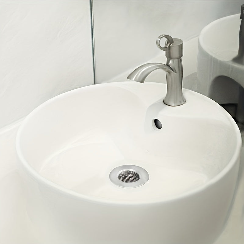 Nodir po'latdan yasalgan lavabolar uchun drenaj filtr to'plami, uy va hammom uchun to'siqni oldini oluvchi filtr, oziq-ovqat va soch tutuvchi dumaloq drenaj to'sig'i