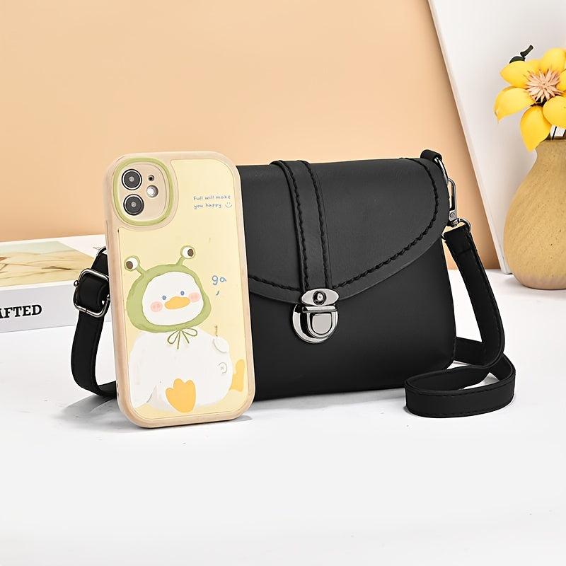 Ayollar uchun zamonaviy krossbody sumka, oddiy dizayn