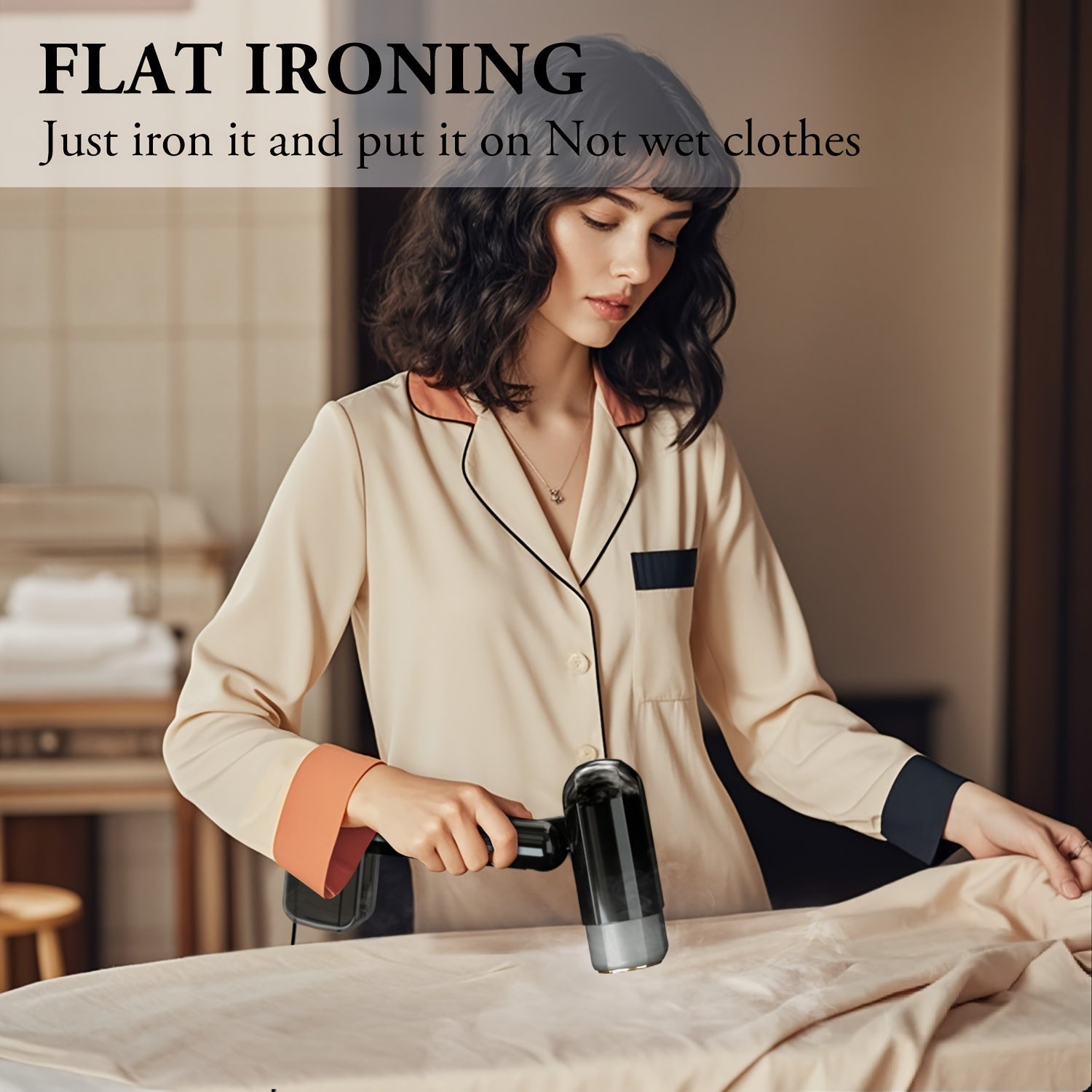 Vaporizador de prendas de mano portátil de 1800W para viajes y hogar