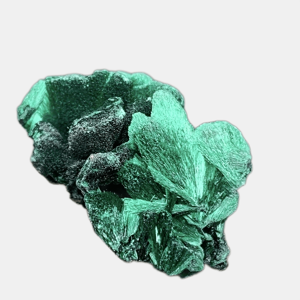 Muestra de piedra de malaquita natural para decoración del hogar y diseño de interiores