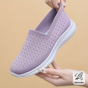 Zapatos planos transpirables para mujer, de uso casual y deportivo, con tejido ligero