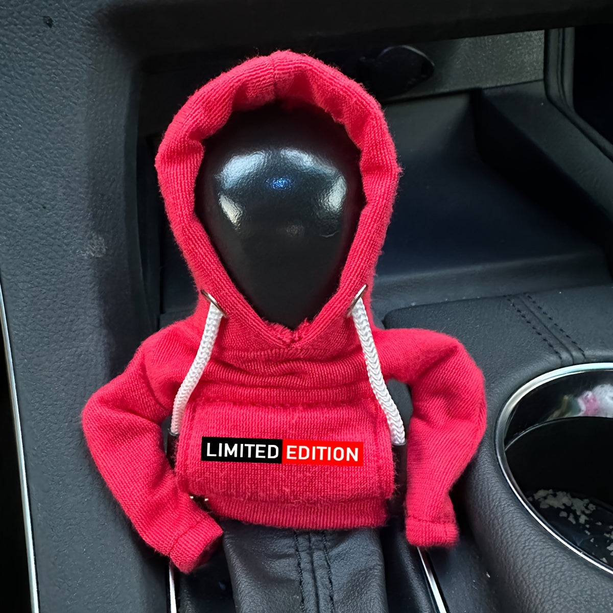 Universal Car Gear Shift Knob Cover Hoodie Leather Manual Handle Decoration
