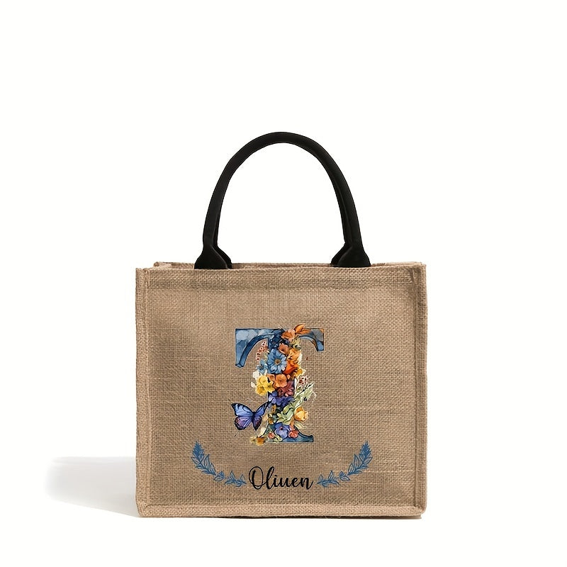 Personalized Bridesmaid Tote Bag for Weddings and Parties Lightweight Polyester Handbag