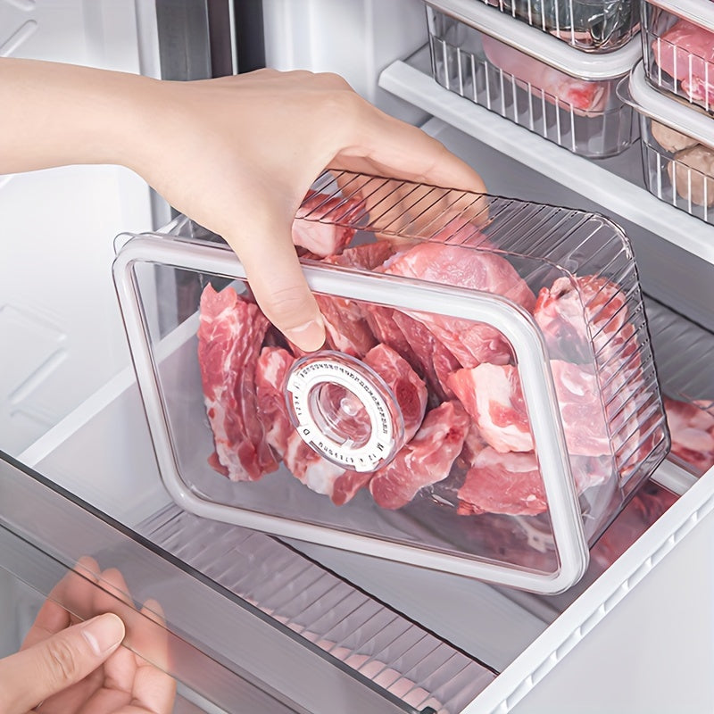 Juego de 3 recipientes apilables y herméticos para almacenamiento de alimentos en la cocina