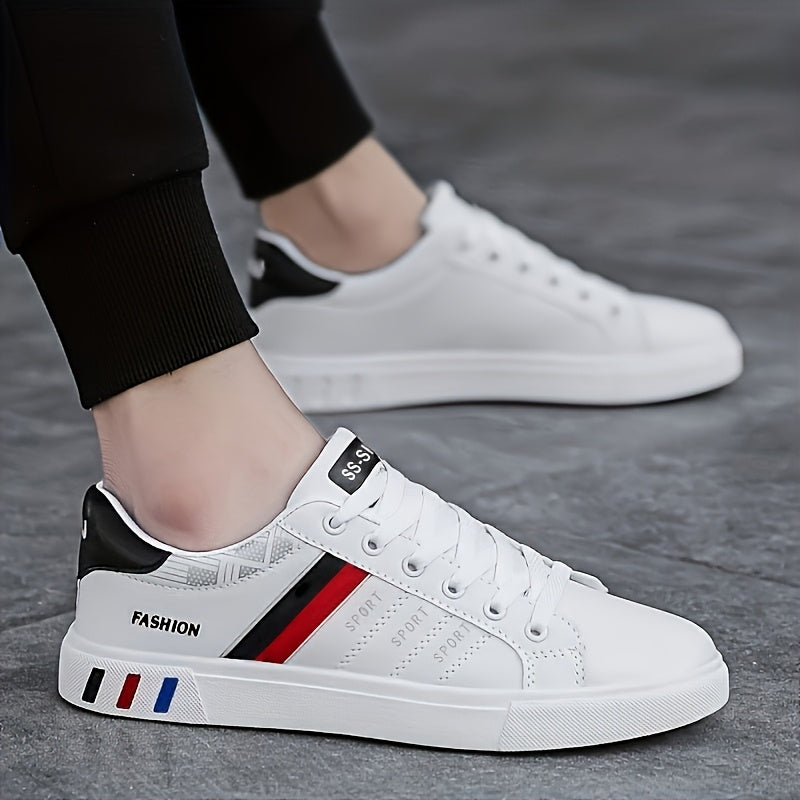 Women's Synthetic Low-Top Sneakers Black White Casual Casual Walking Comfortable