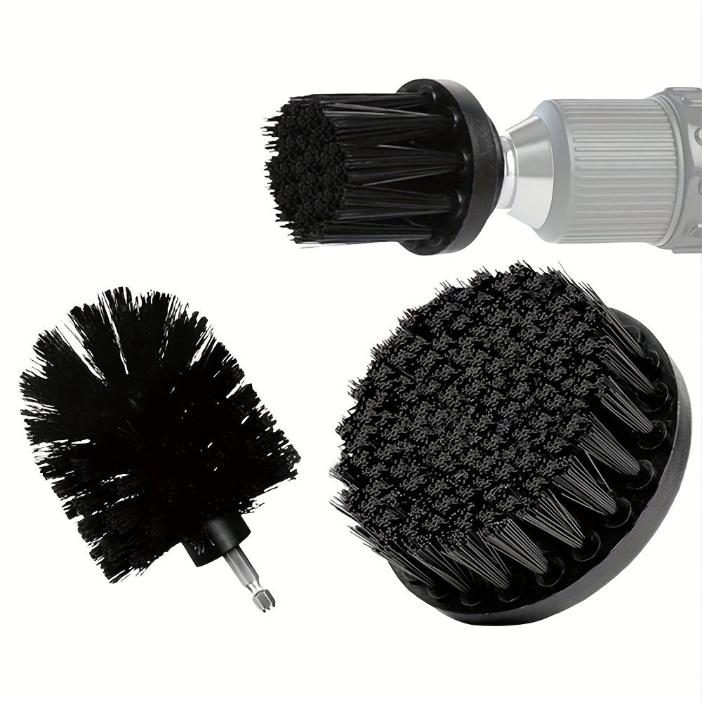 Juego de accesorios de cepillo de taladro de 3 piezas para limpieza de baño, cocina y coche