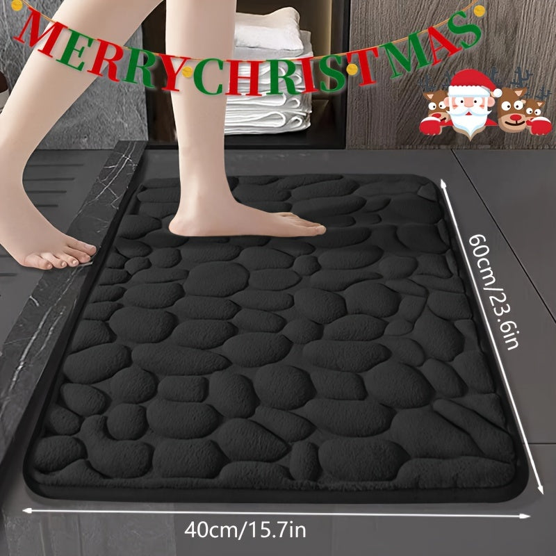 Memory Foam Bath Mat Set Non-Slip Absorbent Indoor Rug Polyester