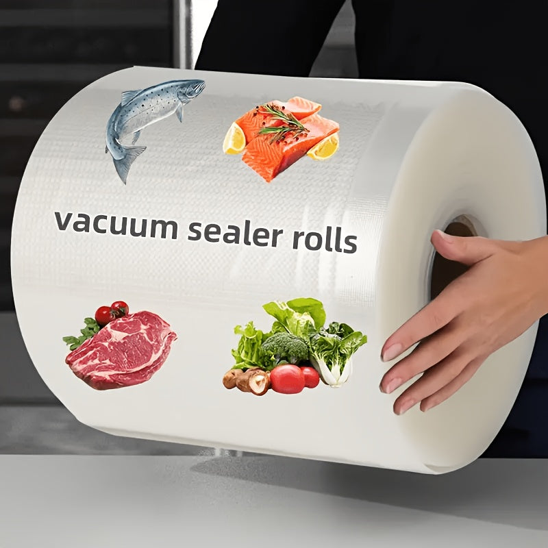 Rollo de envasado al vacío de 15 metros para conservación de alimentos, almacena frutas, verduras, carnes, snacks, productos secos