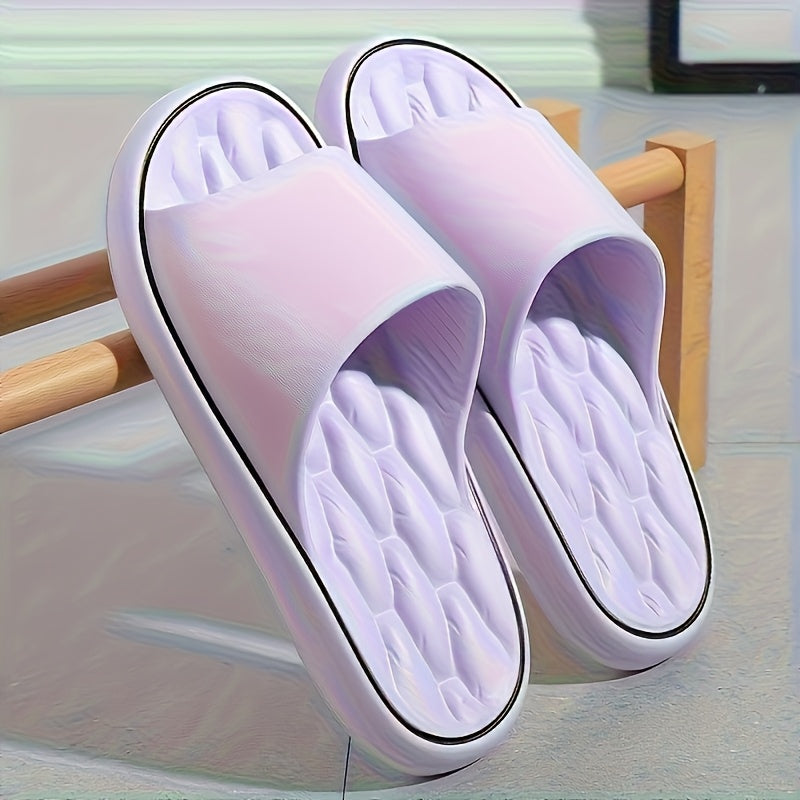 Ayollar uchun yopilmagan oyoq kiyimlari EVA slaydlar, yopilmagan barmoqli, qulay plyaj va basseyn uchun sandal