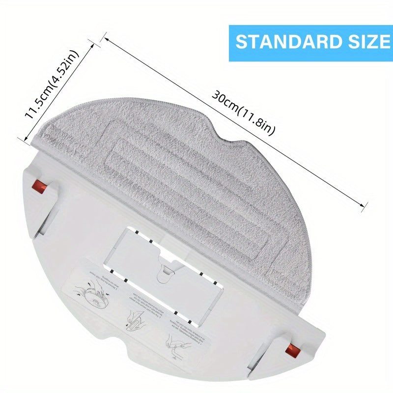 Durable Mop Pads for Robotic Vacuum Cleaner Self-Cleaning Brush Washable Microfiber