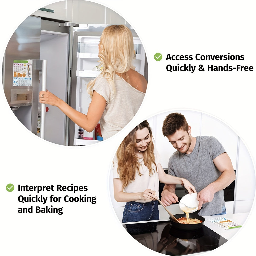 Kitchen Conversion Chart Magnet - Imperial & Metric Measuring Guide